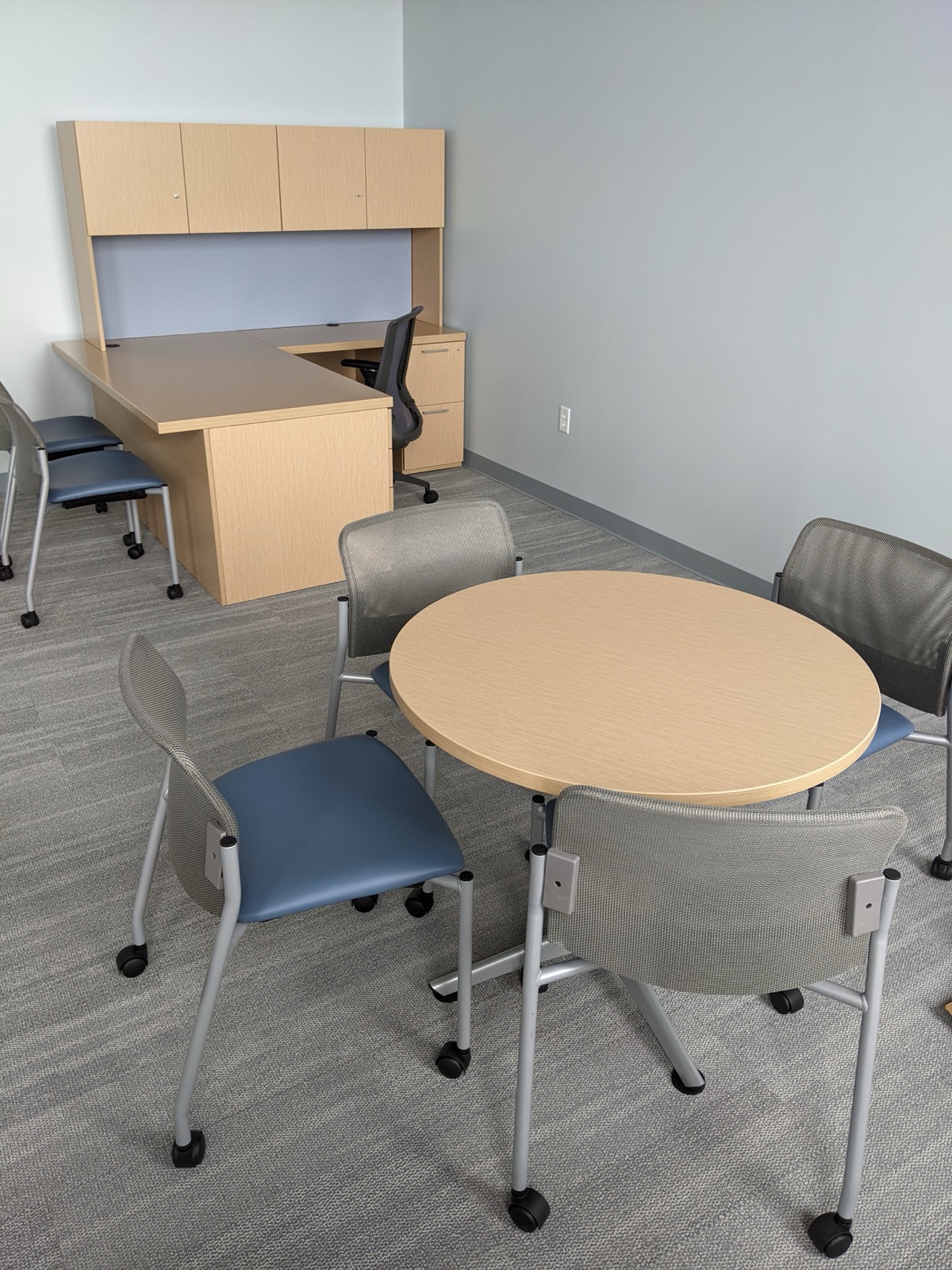 Office with meeting area